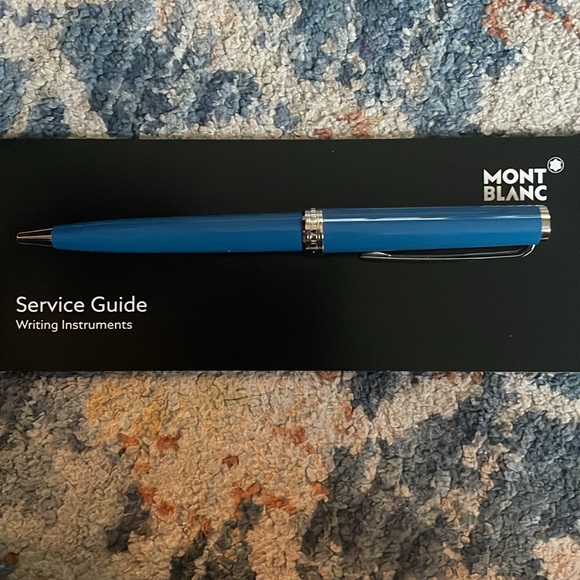 Brand new, never used, blue (teal) Mont Blanc pen - Picture 4 of 4